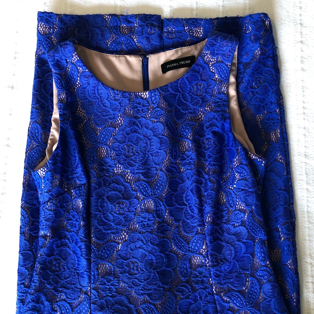 Ivanka Trump Blue Lace Dress
